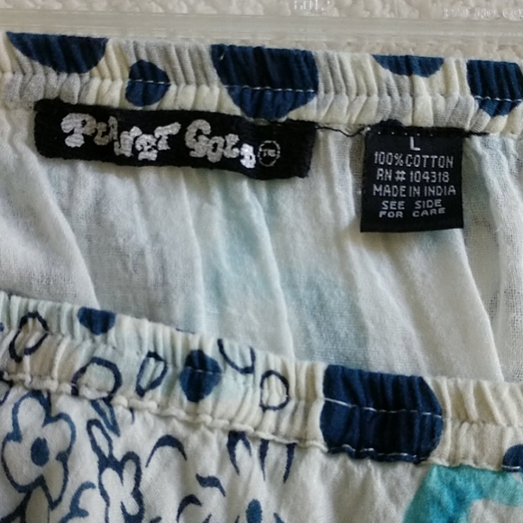 Short Rag Skirt Boho Festive Flowy Gypsy Stretch L - Picture 6 of 7